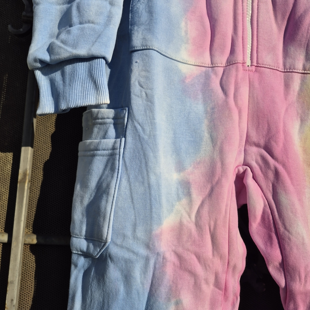 Colorful Tie-Dye Hooded Onesie - Picture 5 of 7